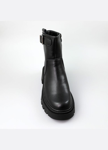 Зимние ботинки женские кожаные мех AESD