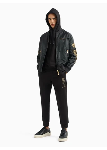 Черная демисезонная бомбер 8345237 чёрный wh4110 Armani Exchange