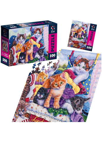 Пазли Милі кошенята, 500 елементів () De.tail DT500-13 (328397283)