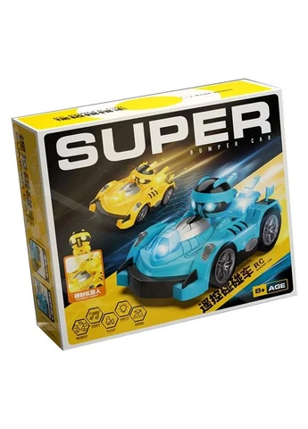 Машинка на радіоуправлінні Super Bumper Car з ефектом викиду водія ABS-пластик синя No Brand (402062791)