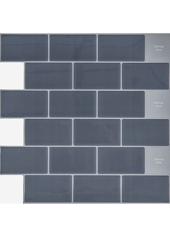 Самоклеющаяся полиуретановая плитка серый кирпич 305х305х1мм SW-00001153 Sticker Wall (317583481)