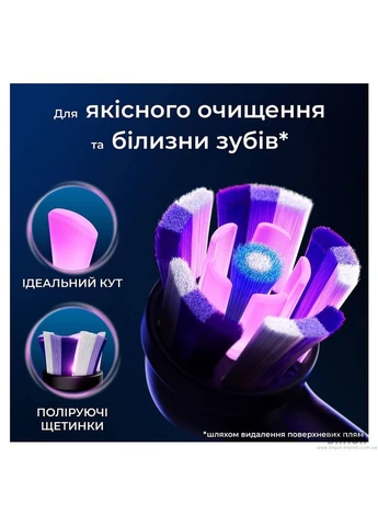 Насадки для электрической зубной щетки iO Блестящее отбеливание 3 шт Oral-B radiant white (402522721)