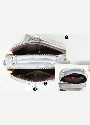 Міні сумка-клатч для дівчат через плече з екошкіри із блискавкою чорна (sku_616Ч) No Brand (330576601)