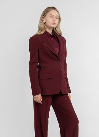 Бордовый женский жакет женский w02.05.18.533 цвета бардо полуприлегающий Arber - зимний