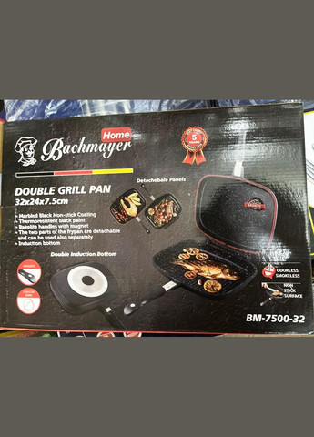 Сковорода гриль для стейків Bachmayer BM-7500-32 із гранітним покриттям No Brand (317185907)
