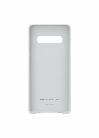 Чохол захисний натуральна шкіра Samsung Galaxy S10 Plus SM-G975 Leather Cover Білий No Brand (322031704)