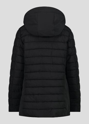 Черная зимняя черная куртка woman jacket long zip hood CMP