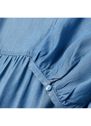 Голубое кэжуал платье из вискозы H&M однотонное