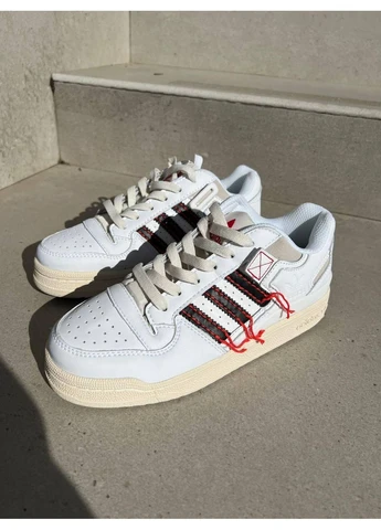 КРОССОВКИ ЖЕНСКИЕ ADIDAS LOW 84 FORUM WHITE / RED АДИДАС No Brand белые демисезоны (367168912)