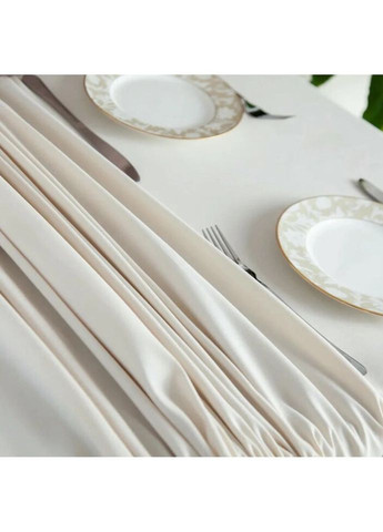 Скатерть водоотталкивающая Aquastop Milky White С-04223-30312 120х150 см молочно-белая ТЕП (319551669)