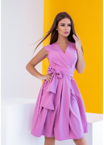 Фіолетова повсякденний сукня 12080 бузковий ISSA PLUS