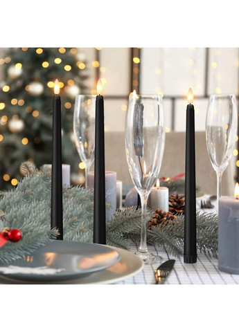 Набор Led свечей черных 6 шт.(2*ААА батарейки) No Brand (309028849)