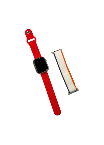 Смарт-годинник 45mm AMOLED 230 mAh IP67 Металевий Червоний No Brand 9 Pro Max Plus (401165949)