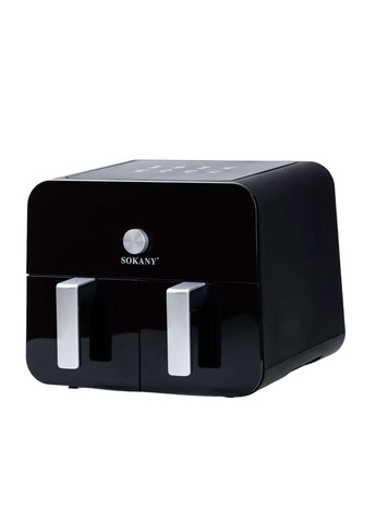 Аерогриль-фритюрниця SK10008 на 10 л сенсорно-механічна, чорний Sokany (328440633)