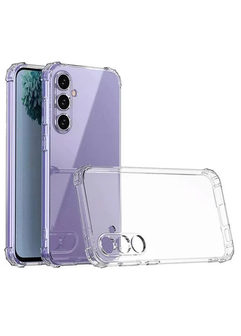 TPU чехол для Samsung Galaxy S24 FE усиленная защита уголков прозрачный 0,5 мм No Brand GETMAN Ease logo (402062734)