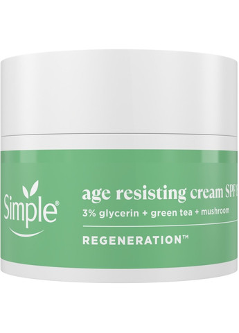Регенерувальний денний крем проти вікових змін Regeneration Age Resisting Cream SPF15 50ml (1462989-34922004) Simple (368608979)