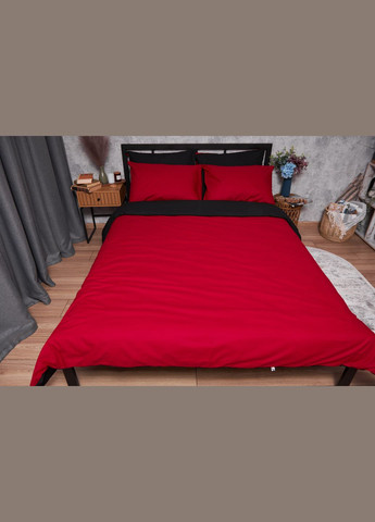 Комплект постельного белья Бязь Gold Люкс семейный 143х210х2 наволочки 2х50х70 (MS-820003176) Moon&Star Cherry Black (288043584)