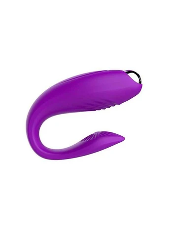 Вибратор для пар G-Sex на USB фиолетового цвета из мягкого плотного силикона, приятного на ощупь. China (360604495)