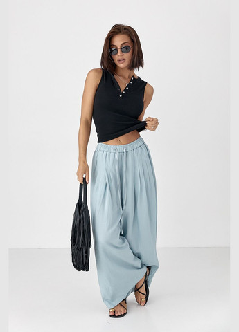 Майка в рубчик на металлических пуговицах Lurex — 333339904