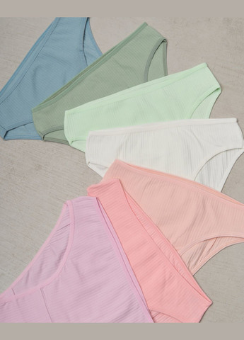 Набор женских трусиков неделек в рубчик- 7 шт. Nicoletta (292849384)