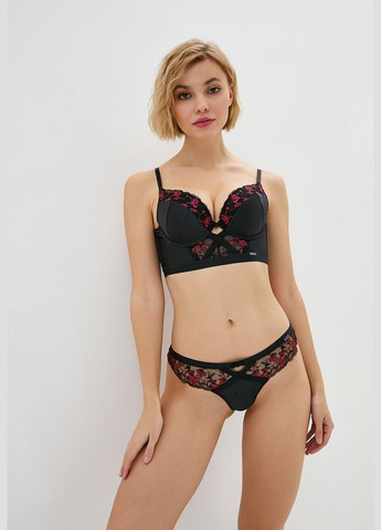 Чорний топ бюстгальтер 16401 Gossard з кісточками