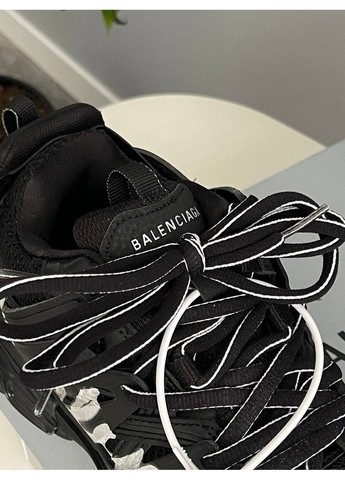Кросівки жіночі і чоловічі Balenciaga Track Sneaker 'Signature - Black White' | Баленсіага Трек чорні No Brand чорні демісезони (382800039)