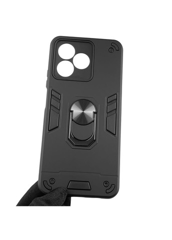 Чохол для телефона Note 50 броньований з магнітним кільцем-тримачем на реалмі нот 50 чорний Realme (366233825)