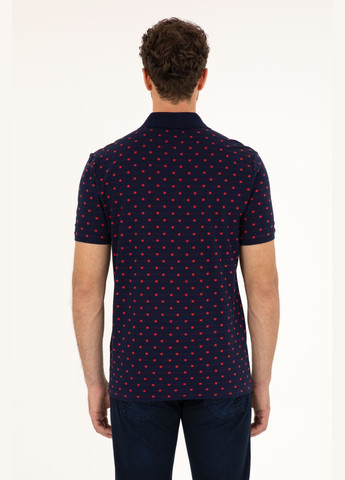 Темно-синя футболка поло u.s. polo assn. чоловіче U.S. Polo Assn.