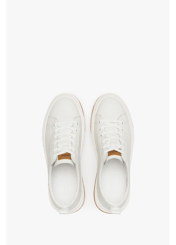 Білі кеди низькі, колір білий Estro