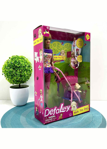 Кукла с собачкой и коляской 29 см Вид 2 (8205) Defa (324834474)