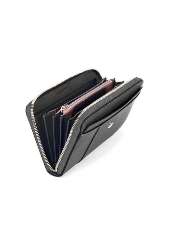 Портмоне кожаное Circle Black на молнии с RFID защитой (PD1515W92R_N) Piquadro (363977644)