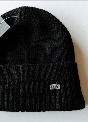 Шапка мужская черная зимняя на флисе Edem Ellan (315825163)