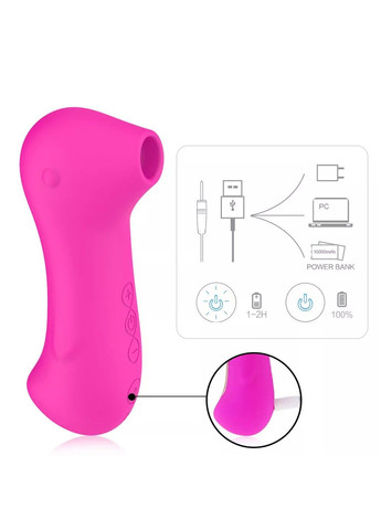 Вакуумний стимулятор клитора с вибрацией (розовый цвет) We Love (284278702)