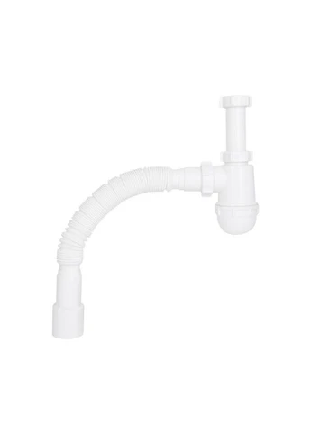 Сифон для раковини (WHI) 60 08 E003 00 (вихід 50 мм) без випуска LIDZ (397564368)