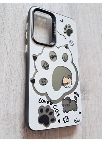 Чехол на A36 силиконовые борты акриловый бампер с кошачьей лапкой Samsung (360896377)
