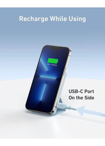 Магнітний павербанк MagGo 622 5000 mAh з бездротовою зарядкою і підставкою Бездротовий павербанк Magsa Anker (349824348)