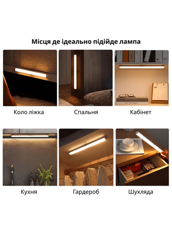 Нічник night GZ-5-30см з датчиком руху та акумулятором 800mAH 3W Inspire (299724508)