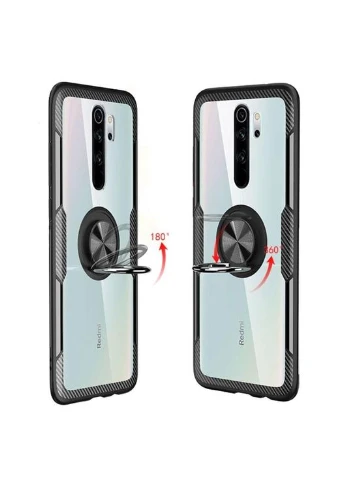 Чехол Ring Magnetic Stand для Xiaomi Redmi Note 8 Pro - Black Primolux (262296791)