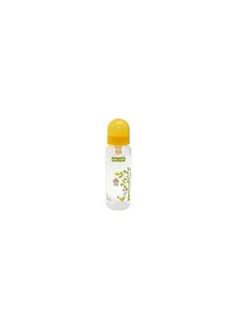 Пляшечка для годування Baby Team с латексной соской, 250 мл 0+ желтый (335076613)