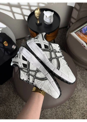 ASICS White Black No Brand Gel-Kahana 8 чёрно-белые (380164708)