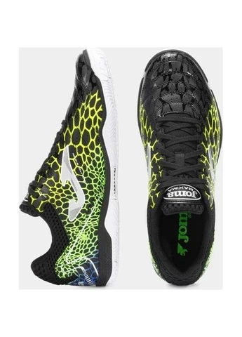 Черные футзалки (бампы) черно-желто-голубые maxw2531in Joma