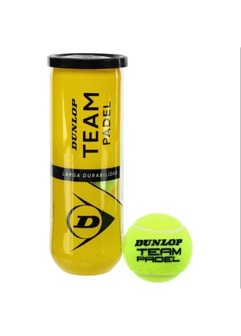 Мяч для большого тенниса TEAM PADEL (3шт) DL601385 (резина, войлок, в вакуумной упаковке, ) Dunlop (352773931)