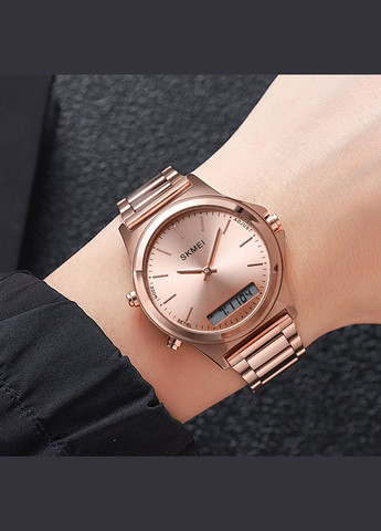 2120RGRG Rose Gold-Rose Gold кварцевый сasual, классический Skmei (323201549)