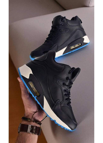 Синие зимние ботинки мужские зимние синие (a802-5l) KMB