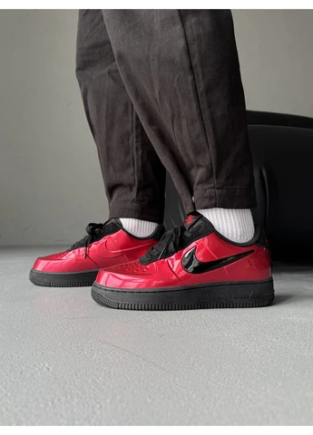 Червоні літні кросівки nike air force 1 low foamposite red найк аір форс 1 червоні No Brand