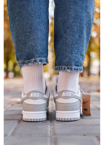 КРОСІВКИ ЖІНОЧІ NIKE SB DUNK LOW RETRO GREY НАЙК СБ ДАНК СІРІ No Brand сірі демісезони (392008109)