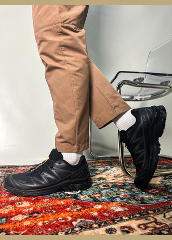 Чорні всесезон кросівки чоловічі і жіночі salomon xt-6 adv dover black | саломон хт-6 чорні No Brand