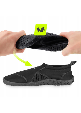 Взуття для пляжу (аквашузи) Slip-On для плавання та водних видів спорту Size 32 Black (P-5905973406215) TSUNAMI (349832637)