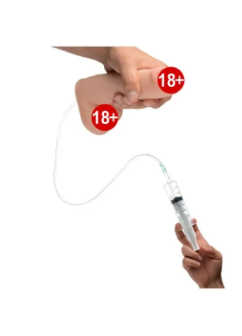 30658 Фаллоимитатор с эякуляцией Squirting Dildo реалистичный, беж, 20.3 см х 4.8 см No Brand (303904291)
