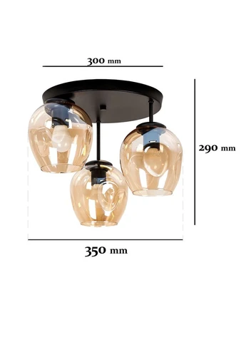 Люстра 756HPR0231F-3 BK+BR (300) Levistella (399435892)